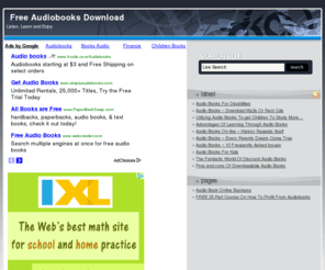 freeaudiobooksdownload.com: Free Audiobooks Download Find Audio Books
Listen, Learn and Enjoy