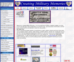 militaryscrapbooksupplies.com: Military Scrapbooking Supplies
We have the internet's largest scrapbook supply selection dedicated to the U.S. Armed Forces. Many unique & exclusive designs.