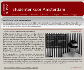 studentenkooramsterdam.nl: Nieuws - Studentenkoor Amsterdam
