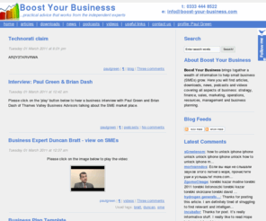 boost-your-business.com: Boost Your Business
...practical advice that works from the independent experts