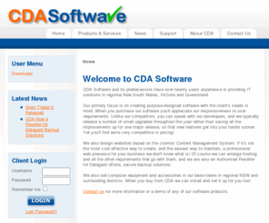 cdasoftware.com.au: CDA Software
CDA Software and its predecessors have over twenty years experience in providing IT solutions in regional New South Wales, Victoria and Queensland.