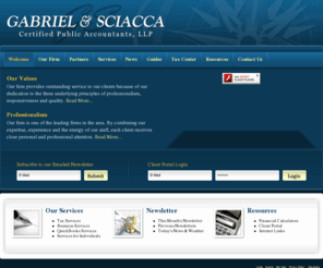 gabriel-sciacca.com: Gabriel & Sciacca, CPA's, LLP
Gabriel & Sciacca  is a full service tax, accounting and business consulting firm located in Syosset, NY serving the Construction Industry