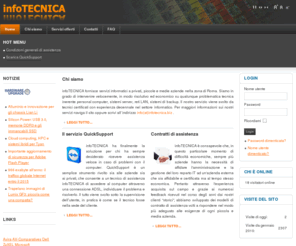 infotecnica.biz: infoTECNICA di Carlo Baiocchi
infoTECNICA di Carlo Baiocchi offre consulenza e assistenza informatica ad aziende e privati nel comune di Roma.