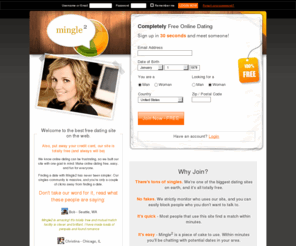 mingletwo.com: Free Online Dating Site - Online Dating Service - Personals | Mingle2.com
100% Free Online Dating, Personal Ads, and Matchmaking Service for Singles at Mingle<sup> 2</sup> .com.  Stop wasting money at other dating sites.