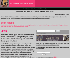 wildwestwales.com: WILD WEST WALES.COM
Home Page of Wild West Wales cultural agency website, based in the Teifi Valley this is a service site for the Live At The Hafod Venue in Devil's Bridge. Keep Music Live In Wild West Wales