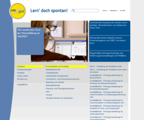 ihkadhoc.de: IHK@hoc Online Lernen :  Lern' doch spontan!
©IHK@hoc, Lindau, Germany