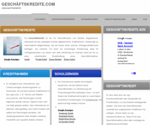 xn--geschftskredite-4kb.com: Geschäftskredite-Geschaeftskredite
Ihre Informationsquelle rund um das Thema Geschäftskredite,Geschaeftskredite. 