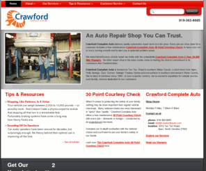 crawfordsauto.com: Crawford Complete Auto | A Car Repair Shop You Can Trust  - Crawford Complete Auto
Crawford Complete Auto does quality automotive repair work at a fair price. Every job our shop does for a customer includes a free maintenance 30 Point Courtesy Check.