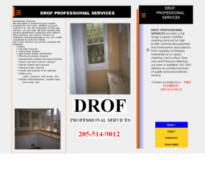 drofprofessionalservices.com: Page 2 >
Cleaning Services