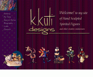 kathikuti.com: Kathi Kuti Designs  "Hand sculpted spirited figures"
