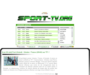 sport-tv.org: SPORT TV
L'agenda Sport à la TV. Ne ratez plus aucun programme sport à la télé !