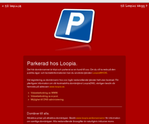 sqlazure.net: Parkerad hos Loopia Webbhotell
