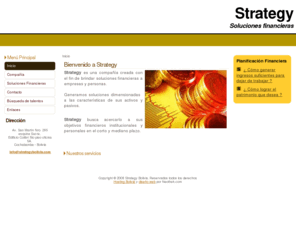 strategybolivia.com: Strategy - Soluciones Financieras - Inicio
Joomla - the dynamic portal engine and content management system