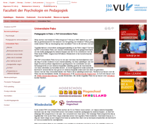 universitairepabo.info: Universitaire Pabo - Bacheloropleidingen - Faculteit der Psychologie en Pedagogiek, Vrije Universiteit Amsterdam
