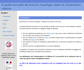 enquete-reseaux.com: Enquête annuelle de branche chauffage urbain et climatisation urbaine
symfony project