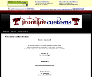 frontlinecustoms.com: Home Page
Home Page
