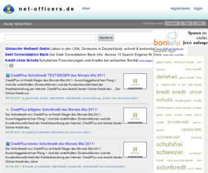 net-officers.de: Net-Officers.de: Speicher, Teile und Tagge Deine Favoriten
Bei den Net-Officers kannst du kostenlos deine Favoriten (Bookmarks) speichern und in den Favoriten anderer User stbern. So findet man schnell spandende Seiten die man sonst nie gefunden htte!