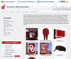 soonersmerchandise.com: Sooners Merchandise, Oklahoma Sooners Merchandise
Shop our huge collection of officially licensed Sooners Merchandise for fans and alumni. Why Buy from us? Get $4.99 3-day shipping on your entire order plus our amazing 90 day return policy.