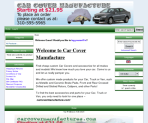 carcovermanufacture.com: Zen Cart!, The Art of E-commerce
Zen Cart! :  - ecommerce, open source, shop, online shopping