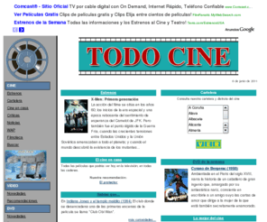 todocine.com: TodoCine: todo el mundo del cine
Todo el mundo del cine en Internet: estrenos, rodajes, video y dvd,...