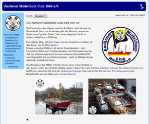 ambc.de: Schiffsmodellbau im AMBC: Der Aachener Modellboot-Club stellt sich vor
Im Aachener Modellboot-Club üben Modellbauer aus dem Raum Aachen / Euregio gemeinsam ihr Hobby aus: das Bauen von Schiffsmodellen. Sie treffen sich i.d.R. sonntags am Stauweiher Diepenbenden zum zwanglosen Modellschiff-Fahren.