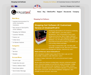 ccp6uk.co.uk: Shopping Cart Software UK By ClickCartPro - E-Commerce Redefined
shopping cart software uk by ClickCartPro. Search Engine Optimized (SEO) out of the box.