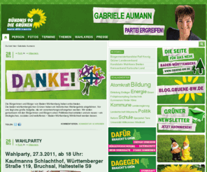 gabriele-aumann.de: Partei ergreifen! » Gabriele Aumann
, WAHLPARTY, 58 Jahre!, Grün-Rot!, Kommunalfinanzen in der Krise – , Aktion Atomenergie, Einladung zum Frühjahrsempfang, Neue Energie statt Atomkraft,