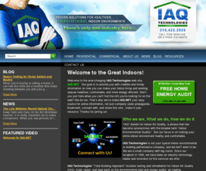 iaqtechnologies.biz: IAQ Technologies: The Indoor Air Quality Professionals
IAQ Technologies focuses on creating healthy indoor environments, with services like testing and remediation for mold, radon and lead paint, HVAC asse