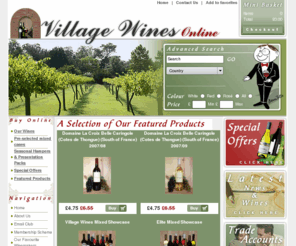 villagewines.co.uk: Buy Village Wines Online | Kent Wine Merchant UK
Kent based village wines are a UK independant online wine merchant. They specialise is selling quality wines that you would not normally find in supermarkets. Buy online from more than 400 wines.