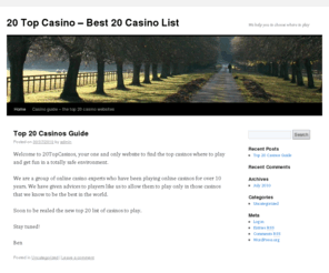 top 20 online casinos in United States