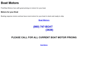 baotmotors.com: Boat Motors | Marine Engines | Marine Motors | Boat Engines
Find Boat Motors here with great pricing on motors for your boat.