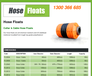 hosefloats.com.au: Hose Floats
Hose Floats from Viscount Rotational Mouldings