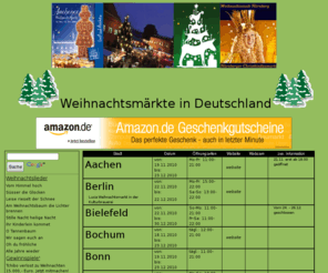 weihnachtsmarkt-online.com: Weihnachtsmärkte in Deutschland
