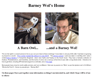 barney-wol.net: Barney Wol's Home Page
Front page and contents for Barney Wol's home web site