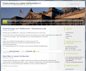 fvlw.de: Fördervereinigung Legaler Waffenbesitz e.V.
Die FvLW e.V. setzt sich für Erhalt und Stärkung des legalen Waffenbesitzes in Deutschland ein.