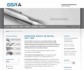 stursberg.com: Präzision steckt im Detail. Seit 1889. | Gustav Stursberg Gewindeschneidwerkzeuge GmbH
