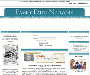 christianwomenconnected.net: Family Faith Network
We provide a Godly atmosphere for Families, who desrire to strengthen the Family Of God, through fellowship.

