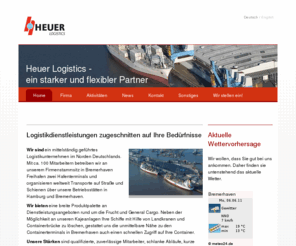 heuerlogistics.com: Heuer Logistics | Homepage
Ihr Logistik Dienstleister im Norden Deutschlands.