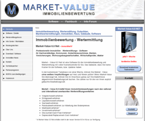 market-value.de: Immobilienbewertung, Wertermittlung, Gutachten, Marktwertermittlungen, Immobilien, Haus, Gebäude, Software
Immobilienbewertung - Wertermittlung mit unserer Software, geeignet für Sachverständige, Makler und Wohnungsbaugesellschaften.