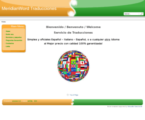 meridianword.com: Welcome to Meridianword traducciones
Traductiones Italiano espanol spanish english deutsch