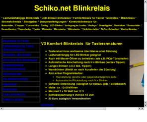 schiko.net: Blinkrelais fr Taster
Programmierbare Komfortbinkrelais Blinkgeber fr LED Blinker Fernlichtrelais fr Taster