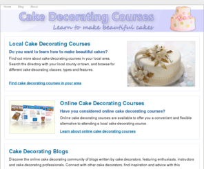 cakedecoratingcourses.co.uk: Cake Decorating Courses, Classes & Workshops
Learn how to make beautiful cakes every time with cake decorating courses. Whether you are a beginner or expert there are courses available for all levels.