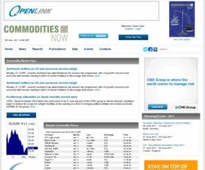 commodities-now.com: Commodities | Commodity News | Research | Reports | Data | Commodities Now
Commodities Now - Commodity Markets, Commodity Trading, Commodity Risk Management, News and Prices from Commodities Now. Commodity Research, Reports, Data and Commodity Exchange information