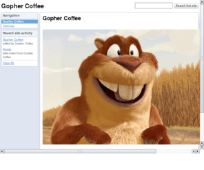 gophercoffee.com: http://www.gophercoffee.com/
Gopher Coffee