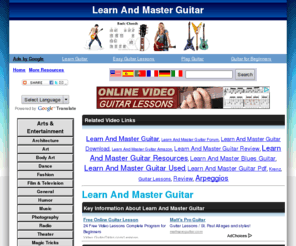 toplearnandmasterguitar.com: Learn And Master Guitar Videos About Learn And Master Guitar  - Watch Free Learn And Master Guitar Videos
Do U skaDoogle? - The most powerful Multi-Lingual Tools on the Net. Get yours FREE!