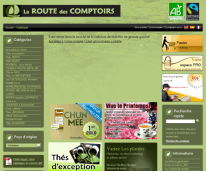 laroutedescomptoirs.com: Laroutedescomptoirs | Un magasin de thé bio en ligne avec des créations biologiques uniques en France
Boutique de vente en ligne de vos thÃ©s, cafÃ©s et rooibos bio