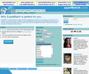 uell.co.uk: Online Dating with ExpatMatch's Personal Ads - Home Page
Lonely? Find someone to share the adventure of foreign shores with - Free signup and profiles