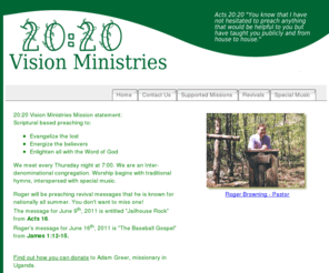 2020visionministries.org: 2020 Vision Ministries Home
