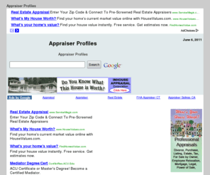 appraiserprofiles.com: Appraiser Profiles Appraiser Profiles
Appraiser Profiles