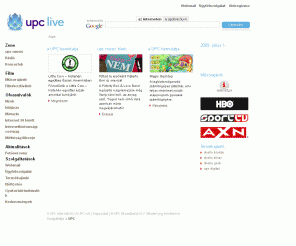 chello.hu: upc live
upclive - Szupergyors szélessávú internet szolgáltatás kábelen, fix havidíjért